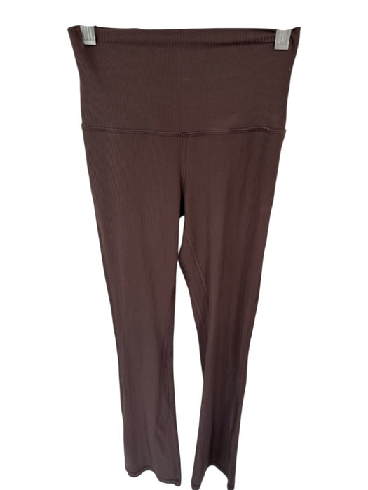 Lululemon Size 2 Brown Waist Band Ribbed Flare Athletic Leggings Brown / 2
