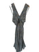 Ulla Johnson Size 2 Blue & Brown Cotton Halter Neck Plaid keyhole front Dress Blue & Brown / 2