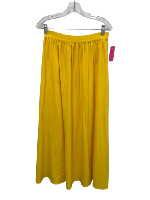 Antonio Melani Size 4 Yellow Polyester Blend Gathered Crop Maxi Skirt Set Yellow / 4