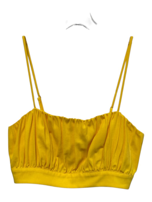 Antonio Melani Size 4 Yellow Polyester Blend Gathered Crop Maxi Skirt Set Yellow / 4