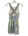 Hill House Size XS Blue, Green, White Shirred Hydrangeas high neck Mini Dress Blue, Green, White / XS