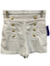 Derek Lam 10 Crosby Denim Size 25 White Cotton Denim Gold Buttons Shorts White / 25