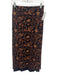Banana Republic Size Small Brown & Black Nylon Long Sleeve Floral Mesh Skirt Set Brown & Black / Small