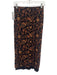 Banana Republic Size Small Brown & Black Nylon Long Sleeve Floral Mesh Skirt Set Brown & Black / Small