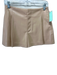 Alice + Olivia Classics Size 4 Beige Polyurethane Pleather Zip Fly Pleat Shorts Beige / 4