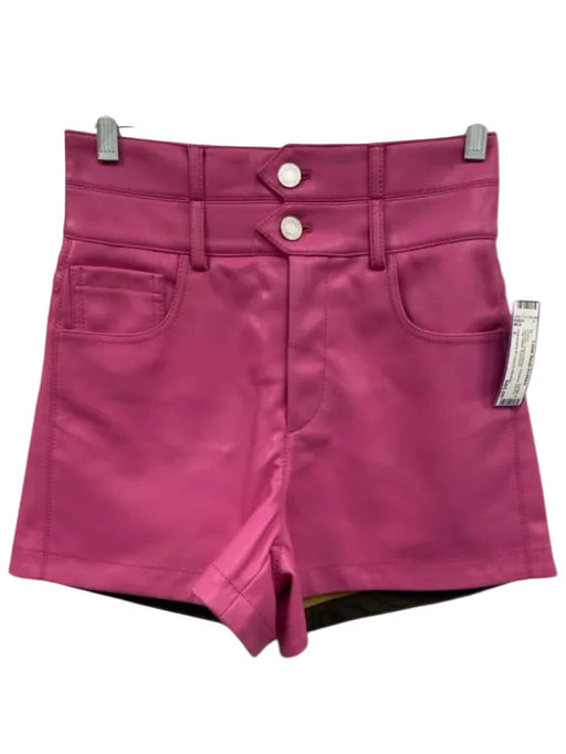 Philosophy di Lorenzo Serafini Size 2 Hot pink Polyurethane Pleather Shorts Hot pink / 2
