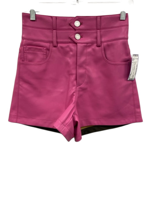 Philosophy di Lorenzo Serafini Size 2 Hot pink Polyurethane Pleather Shorts Hot pink / 2