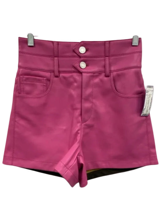 Philosophy di Lorenzo Serafini Size 2 Hot pink Polyurethane Pleather Shorts Hot pink / 2