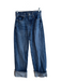 J Crew Size 23 Dark Wash Cotton Low Rise Zip Fly Whiskering Wide Leg Jeans Dark Wash / 23