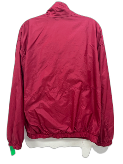 Nike Size L Red Nylon Solid Zipper Men's Jacket Red / L