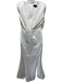 Michael Costello x Revolve Size L Cream White Polyester Blend Sleeveless Gown Cream White / L