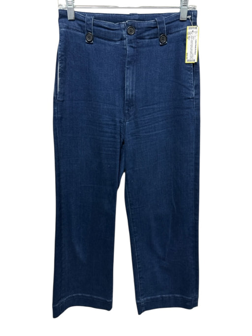 Mother Size 26 Dark Wash Cotton Blend Denim High Waist Button & Zip Fly Jeans Dark Wash / 26