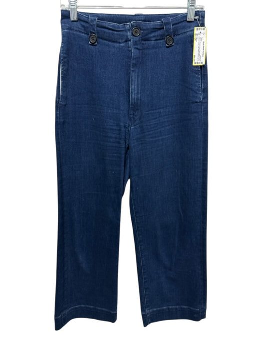Mother Size 26 Dark Wash Cotton Blend Denim High Waist Button & Zip Fly Jeans Dark Wash / 26