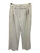 Dissh Size 2/6 Cream White Polyester Blend Long Sleeve Button Front Pant Set Cream White / 2/6