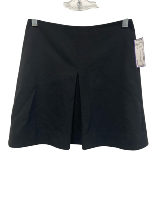 COS Size 4 Black Front Pleat A Line Skirt Black / 4