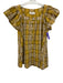 Sea New York Size XS Yellow, White, Brown Cotton Cap Sleeve Plaid Dress Yellow, White, Brown / XS
