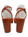Vince Camuto Shoe Size 8.5 Orange Manmade Material Toe Strap Ankle Wrap Sandals Orange / 8.5