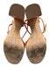 Vince Camuto Shoe Size 8.5 Orange Manmade Material Toe Strap Ankle Wrap Sandals Orange / 8.5
