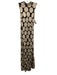 Reformation Size S Black & Gray Silk Sleeveless Polka Dot Midi Dress Black & Gray / S