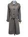 Barbour Size 6 White & Multi Polyester & Viscose Houndstooth Buttons Coat White & Multi / 6