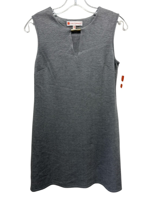 Jude Connally Size XS Light Grey Rayon & Nylon Sleeveless Dress Light Grey / XS