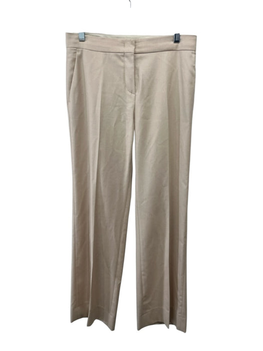 Max Mara Size 6 Beige Wool Blend Mid Rise Pocket Straight Leg Pants Beige / 6