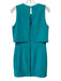 Elie Tahari Size 6 Teal Green Triacetate Blend Sleeveless Monili Tulip Dress Teal Green / 6