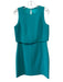 Elie Tahari Size 6 Teal Green Triacetate Blend Sleeveless Monili Tulip Dress Teal Green / 6