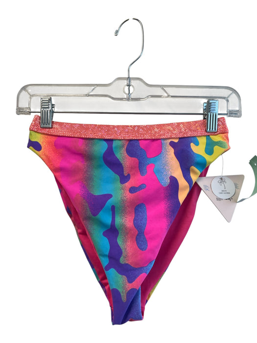 Dippin Daiseys Size S Orange & Multi Polyester & Spandex High Waist Swimsuit Orange & Multi / S