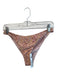 Dippin Daiseys Size M Pink & Brown Polyester & Spandex Mid Rise Leopard Swimsuit Pink & Brown / M