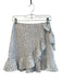 Princess Polly Size 4 White & Black Polyester Polka Dots Zip Back Ruffle Skirt White & Black / 4