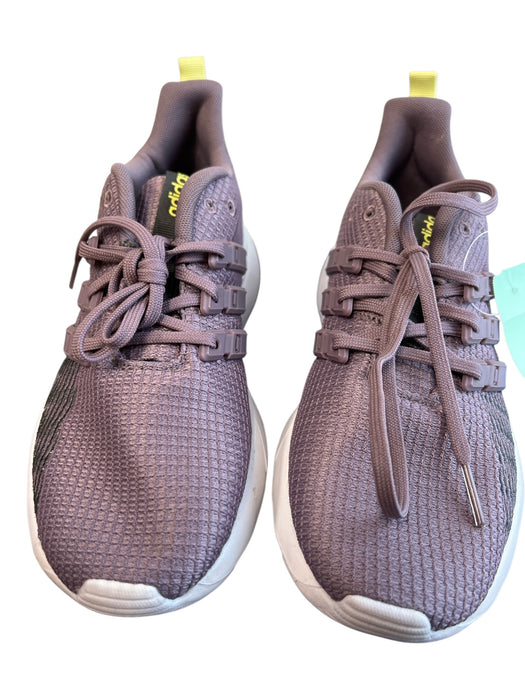 Adidas Shoe Size 6 Purple Manmade Material Waffle Knit lace up Color Block Shoes Purple / 6