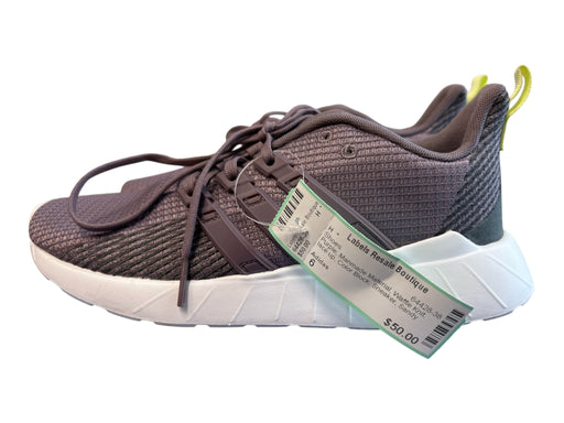 Adidas Shoe Size 6 Purple Manmade Material Waffle Knit lace up Color Block Shoes Purple / 6