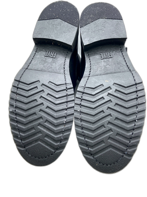 Frye Shoe Size 5.5 Black Leather Buckle Strap Ankle Moto Booties Black / 5.5