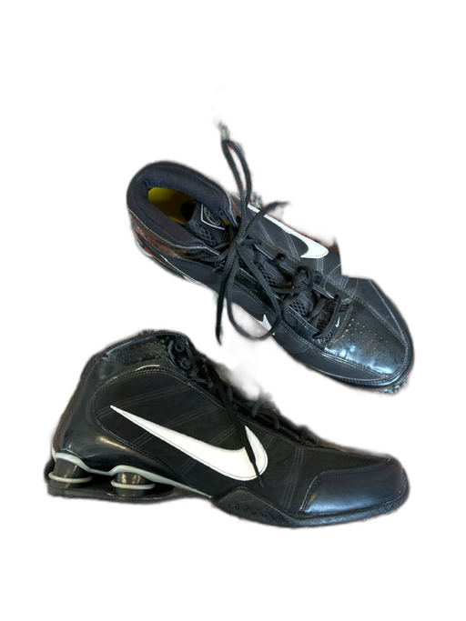 Nike Shoe Size 13 Black & White Leather High Top Athletic Men's Sneakers Black & White / 13