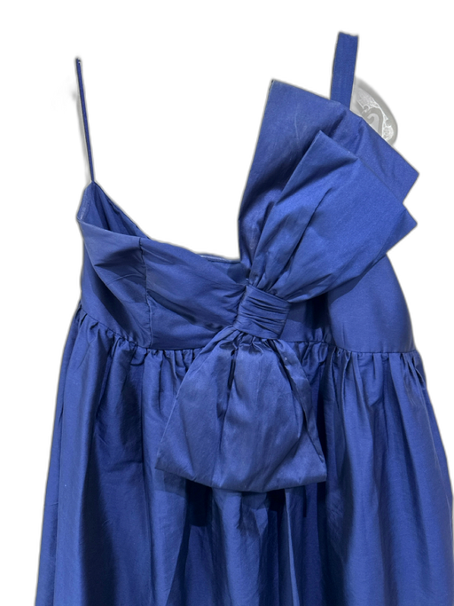 Atsu Size XL Midnight blue Polyester One Shoulder Bow Empire Waist Tiered Gown Midnight blue / XL