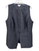 Aligne Size US 16 Black Button Up Princess Seams Welt Pocket Vest Top Black / 16