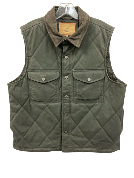 Onward Reserve Size L Olive Green Cotton Solid Vest Men's Jacket Olive Green / L