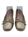 Dune Shoe Size 38 Gold & Silver Leather Upper Bow detail Woven Square Toe Flats Gold & Silver / 38