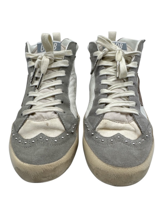 Golden Goose Shoe Size 39 White, Gray, Pink Leather Upper Round Toe Sneakers White, Gray, Pink / 39