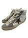 Golden Goose Shoe Size 39 White, Gray, Pink Leather Upper Round Toe Sneakers White, Gray, Pink / 39