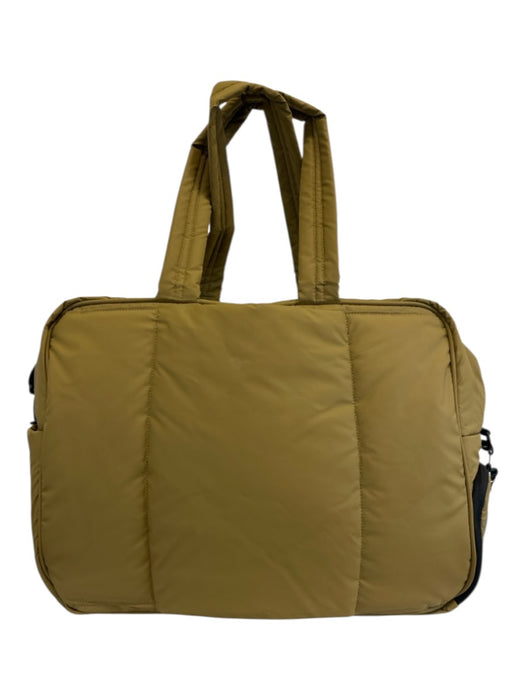 Calpak Tan Brown Polyester Top Handle Puffer Zip Close Duffle Bag Tan Brown / Large