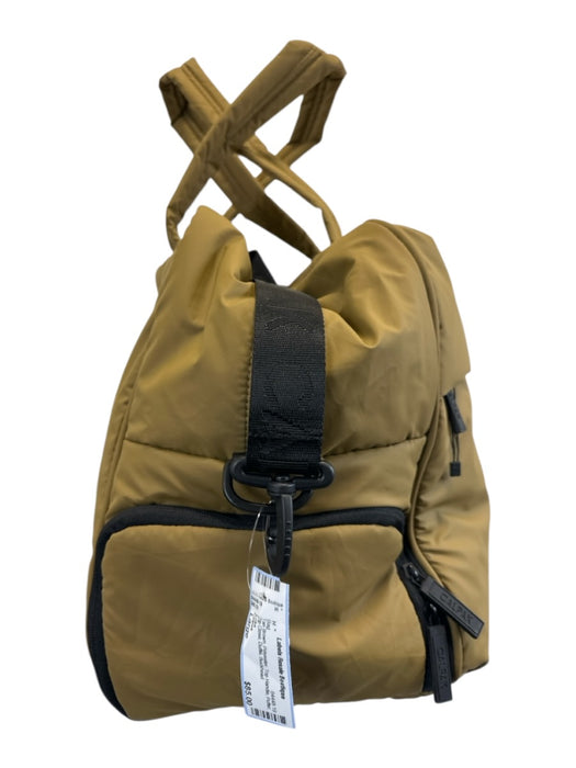 Calpak Tan Brown Polyester Top Handle Puffer Zip Close Duffle Bag Tan Brown / Large
