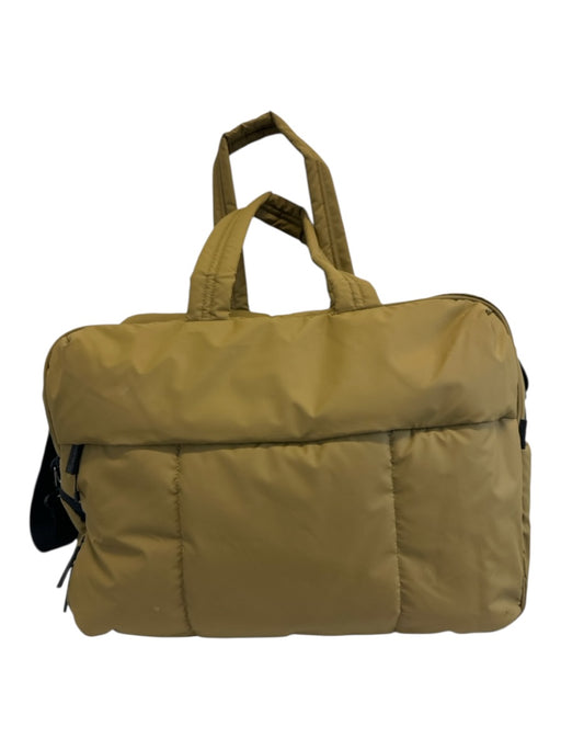 Calpak Tan Brown Polyester Top Handle Puffer Zip Close Duffle Bag Tan Brown / Large