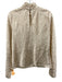 Rails Size Small Light Gold Polyester Long Sleeve Crinkle Mock Neck Top Light Gold / Small