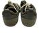 Tory Burch Shoe Size 9 Olive Green Leather Upper Round Toe Logo Lace Up Sneakers Olive Green / 9
