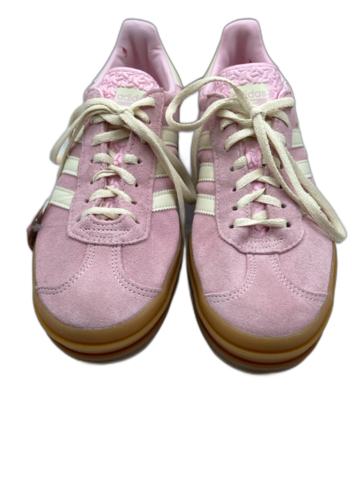 Adidas Shoe Size 39 Pale Pink & White Suede Color Block Round Toe Sneakers Pale Pink & White / 39