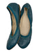 Cole Haan Shoe Size 8 Turquiose Leather Elastic Round Toe Flats Turquiose / 8