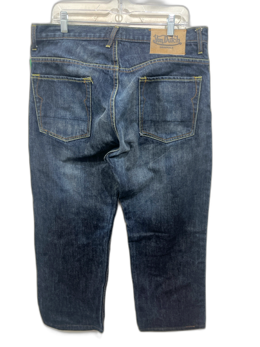 Von Dutch Size 36 Medium Wash Cotton Distressed Jean Men's Pants Medium Wash / 36