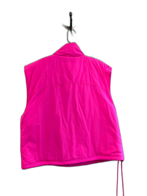 Bucket List Size Small Hot pink Polyester Half Zip Pockets Tie at Side Vest Hot pink / Small